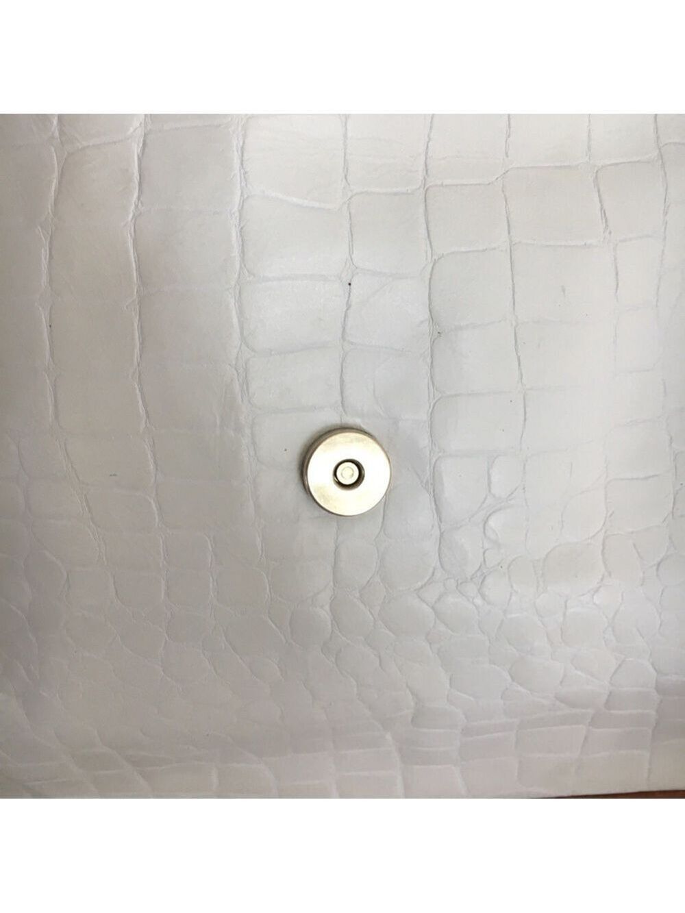 ORLANE white leather clutch - Picture 7 of 8